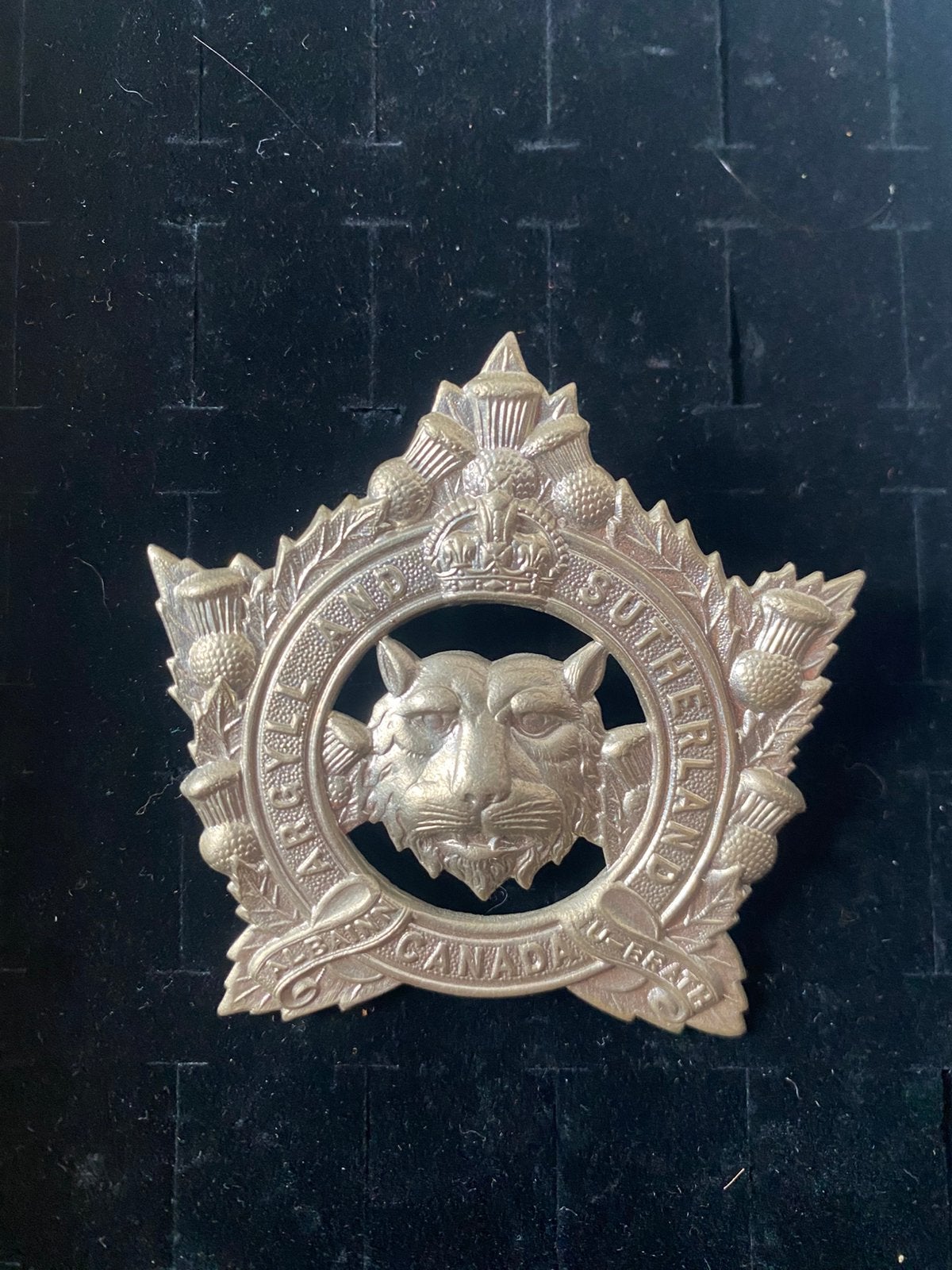Cap Badge Argyll and Sutherland Highlanders of Canada, Verzamelen, Ophalen of Verzenden