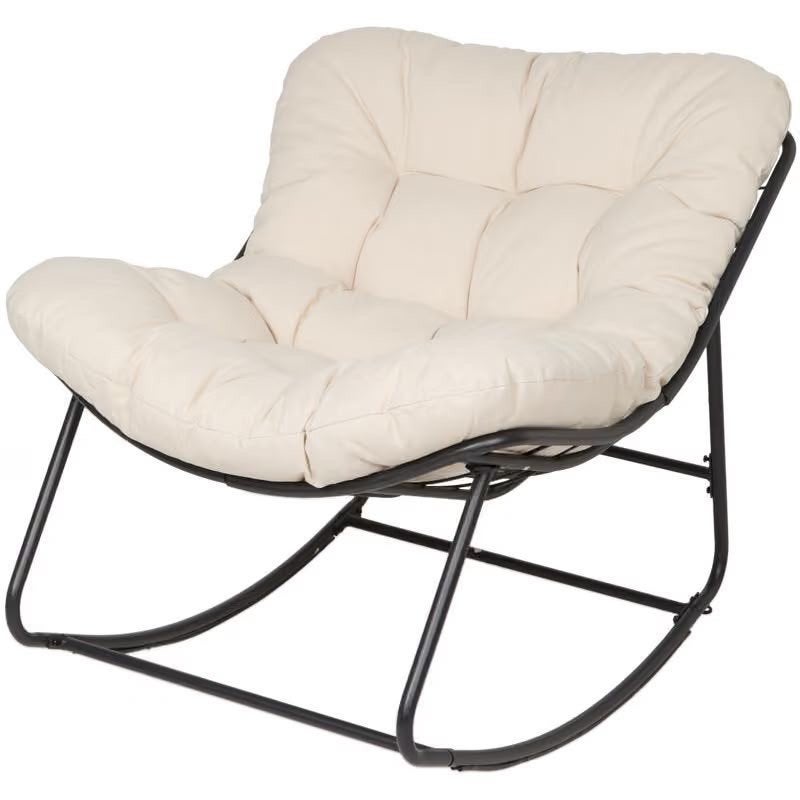 Schommelstoel met kussen, Ophalen, Eenpersoons, 100 tot 125 cm, Nieuw