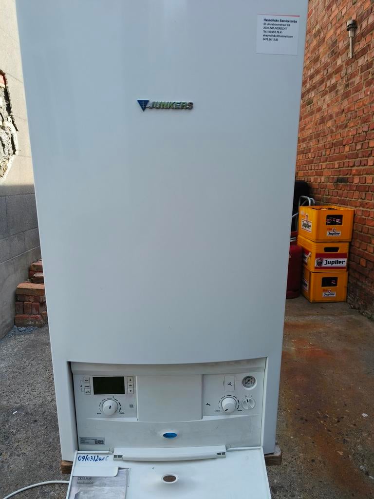 Condensatie ketel van Junkers 23 kw, Ophalen