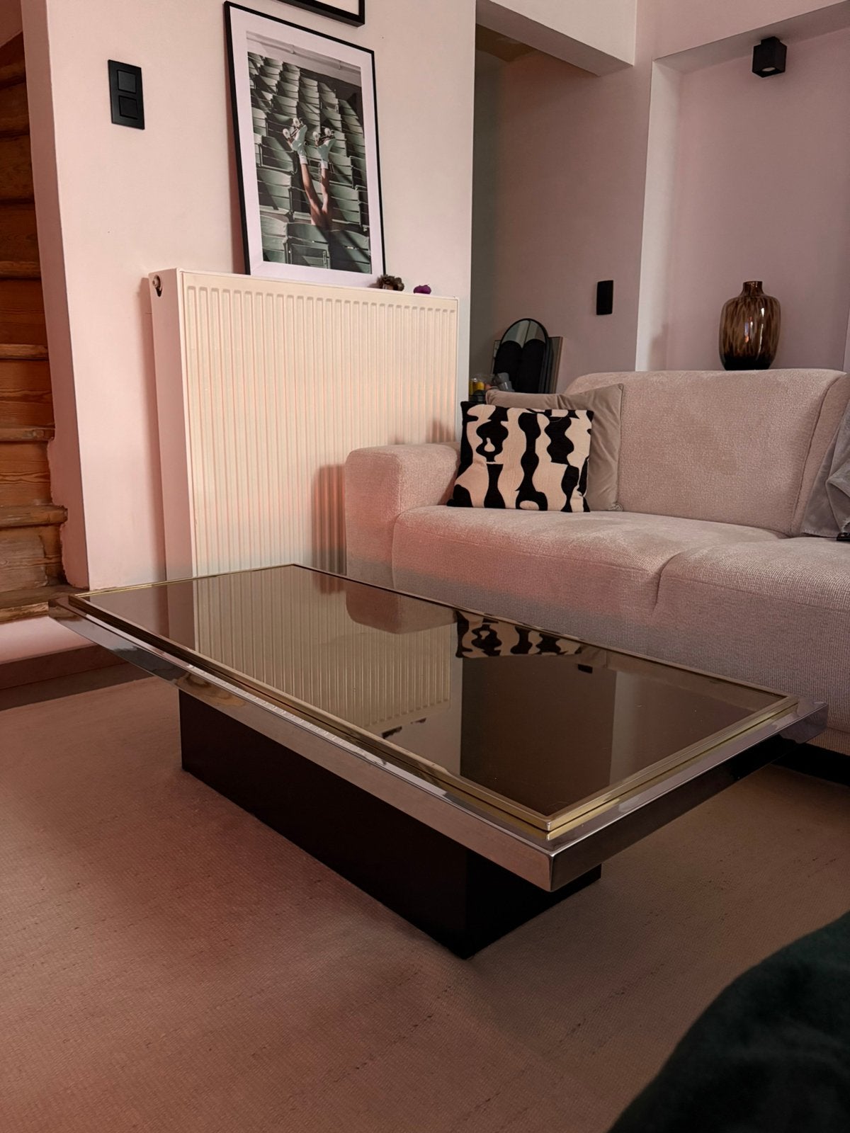 ROGER VANHEVEL salontafel voor BELGO CHROME 1970, Huis en Inrichting, Ophalen, Zo goed als nieuw