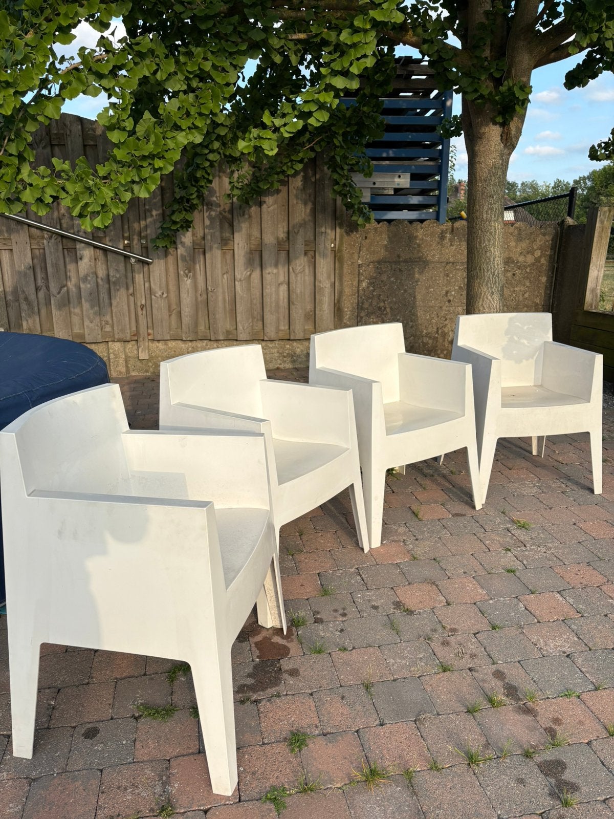 Philippe Starck designer tuinstoelen, Ophalen, Zo goed als nieuw, Kunststof, Stapelbaar
