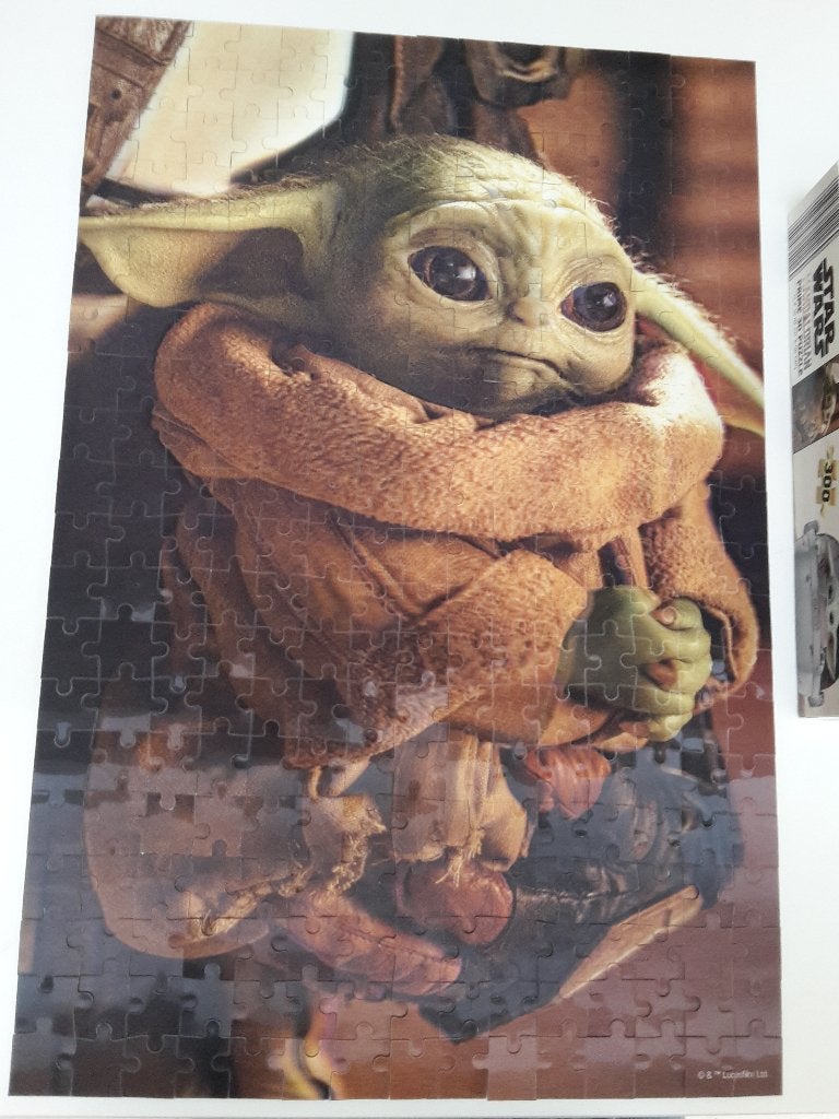 Star Wars 3D puzzel, Baby Yoda, 300 stukken, als nieuw, Ophalen of Verzenden, Zo goed als nieuw, Spel