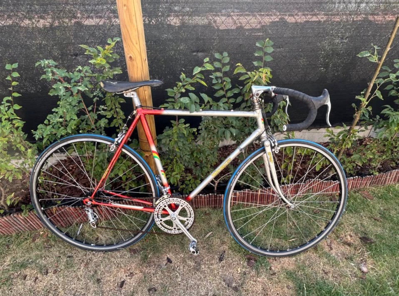 Retro koersfiets met campagnolo onderdelen, Ophalen, Gebruikt