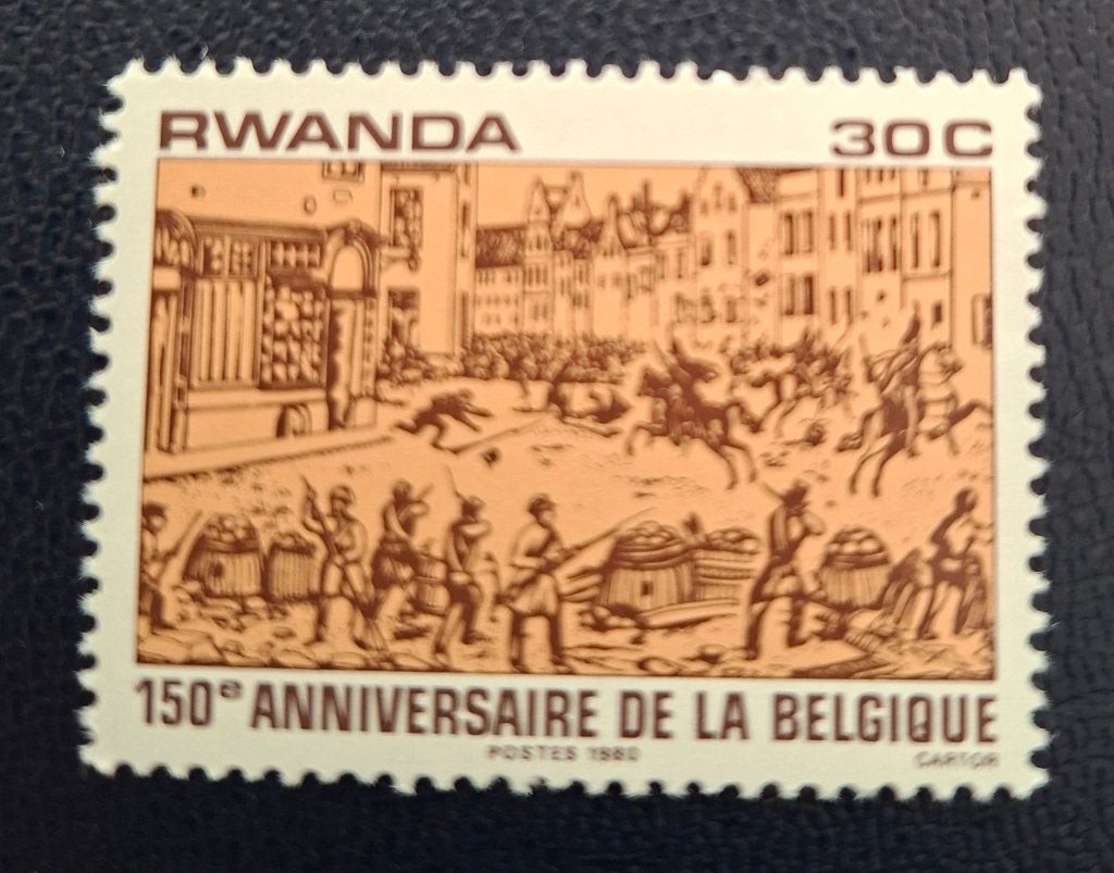 Timbre Rwanda OBP 1013**, Enlèvement ou Envoi, Non oblitéré