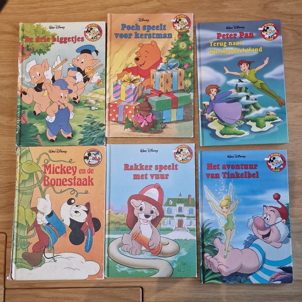6 Disney Boekenclub boeken, Boeken, Ophalen of Verzenden, Zo goed als nieuw, Fictie algemeen