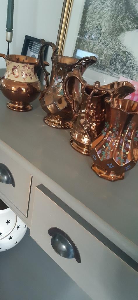 Vases décoratifs en cuivre lustré, Antiquités & Art, Enlèvement