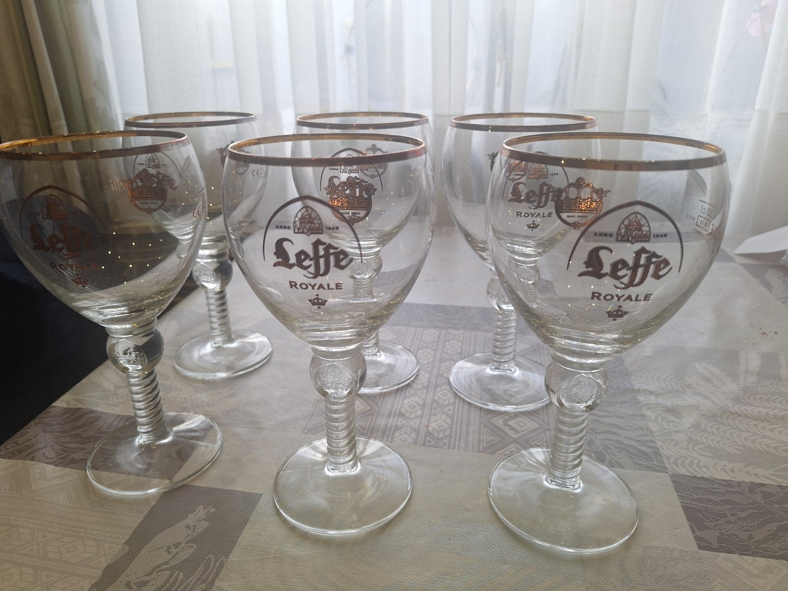 Leffe Royale glazen 33 cl €10 voor 6st, Verzamelen, Ophalen, Gebruikt, Bierglas