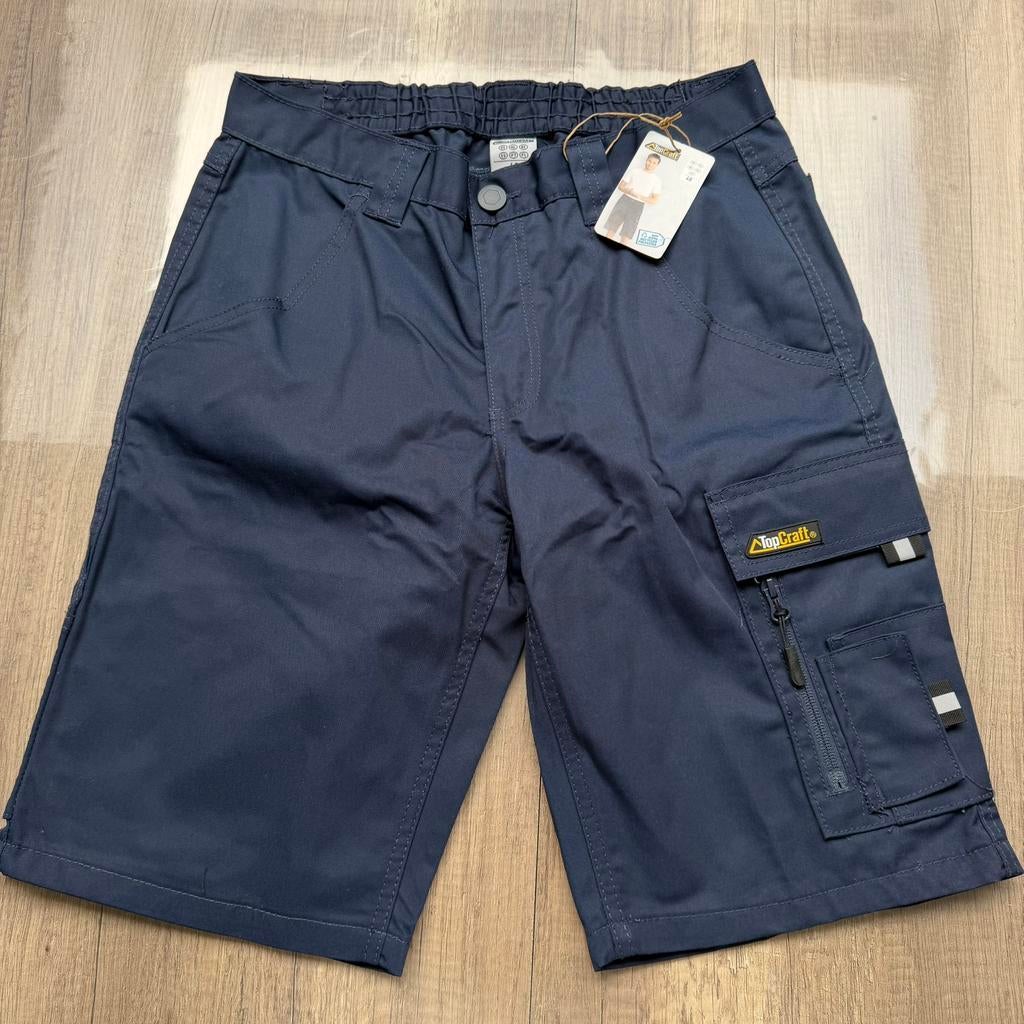 Korte werkbroeken, Verzenden, Zo goed als nieuw, Blauw