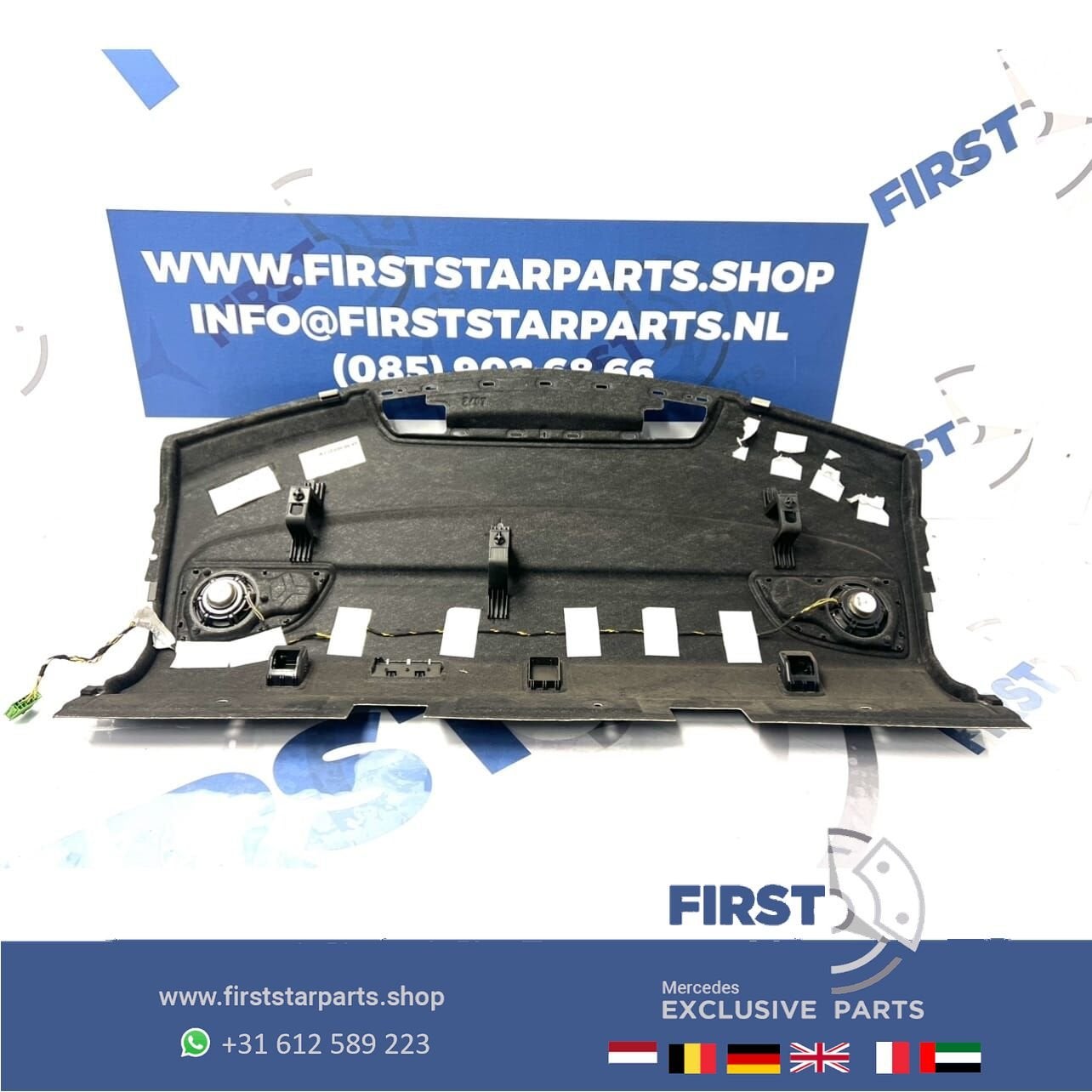 W213 HOEDENPLANK BEKLEDING ZWART A2136900649 Mercedes E Klas, Utilisé, -, -, Enlèvement ou Envoi