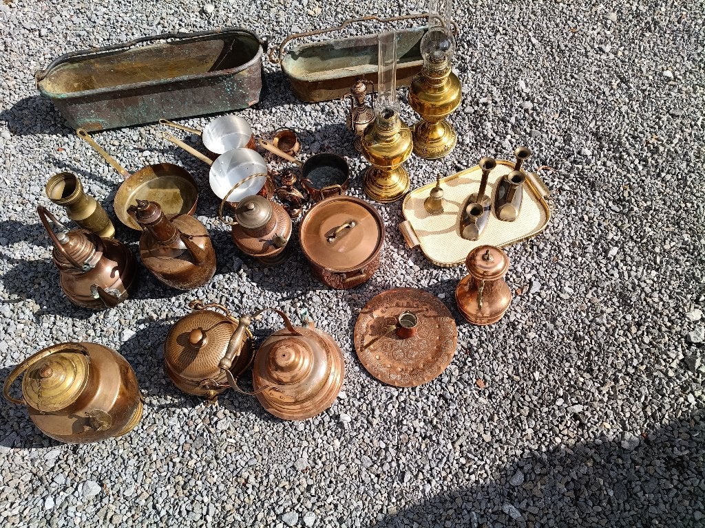 lot de cuivre et laiton, Antiek en Kunst, Antiek | Brons en Koper, Ophalen, Koper