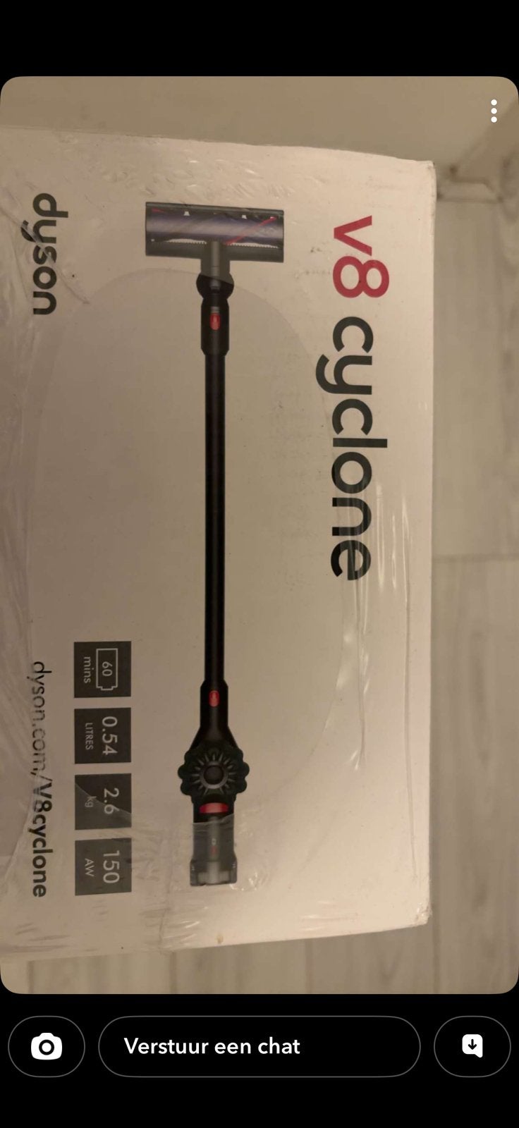 Dyson v8 cyclone nieuw in doos, Ophalen, Nieuw, Steelstofzuiger, Dyson