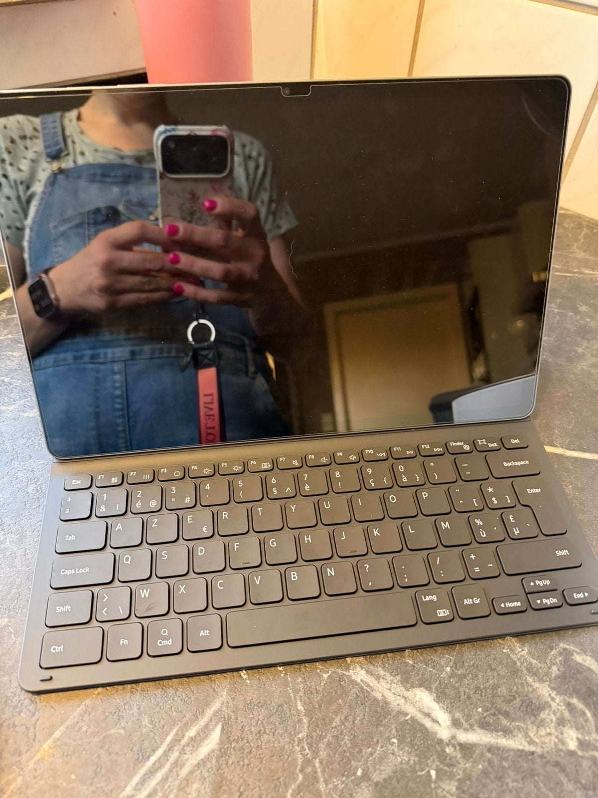 Samsung Galaxy Tab S9 FE 128 GB + toetsenbordhoes, Ophalen, Zo goed als nieuw, 128 GB