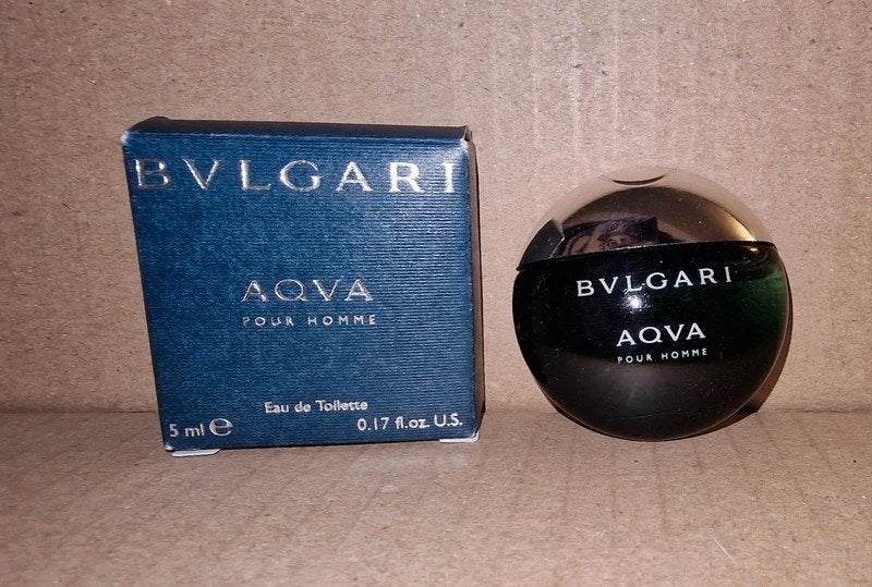 Miniature de parfum Bulgari Aqua homme EDT 5 ml pleine, Bijoux, Sacs & Beauté, Envoi, Comme neuf