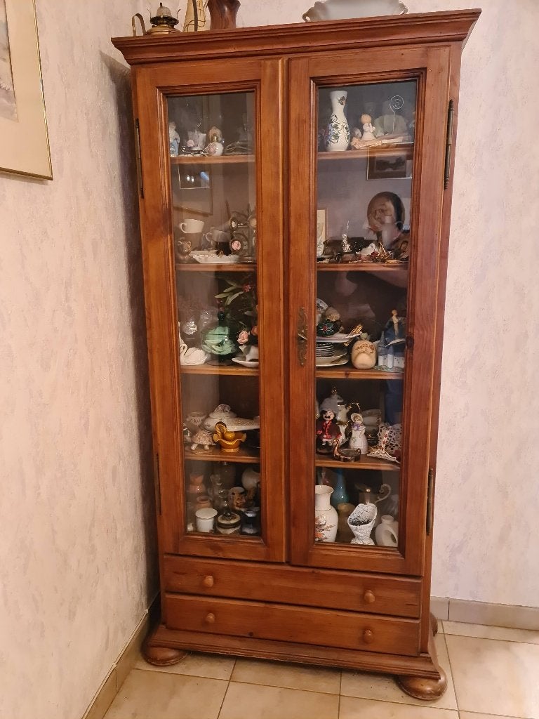 Meuble vitrine, Maison & Meubles, Armoires | Vitrines, Avec porte(s), 25 à 50 cm, Utilisé, 50 à 100 cm