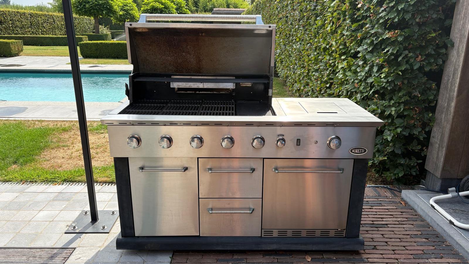 Boretti gas bbq, Tuin en Terras, Ophalen, Gebruikt, Gas, Vrijstaand