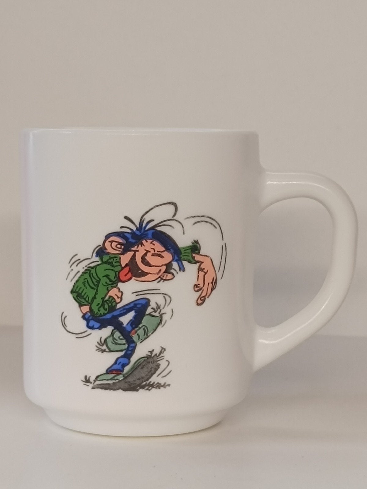 Gaston Lagaffe Guus Flater Arcopal 1984 vintage mok, Collections, Enlèvement ou Envoi