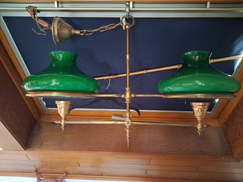 Dubbele lamp art noveau/deco, Ophalen
