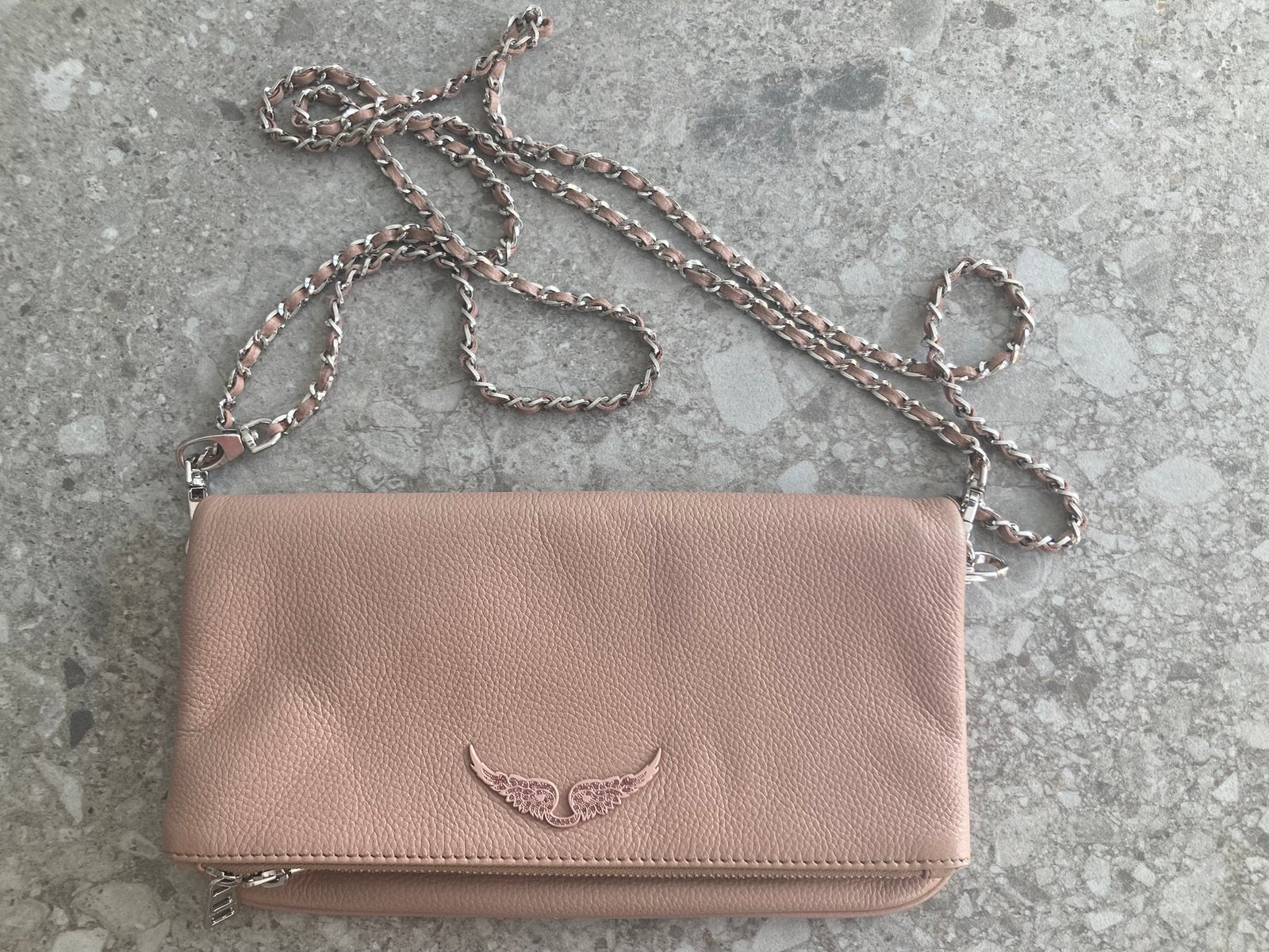 Zadig&Voltaire rock clutch 15cm x 28cm nude, Ophalen, Zo goed als nieuw