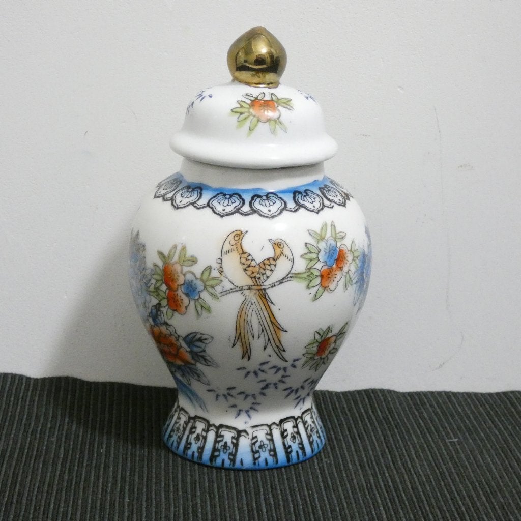 Chinese gemberpot met vogel- en bloemmotief [574], Antiek en Kunst, Ophalen of Verzenden