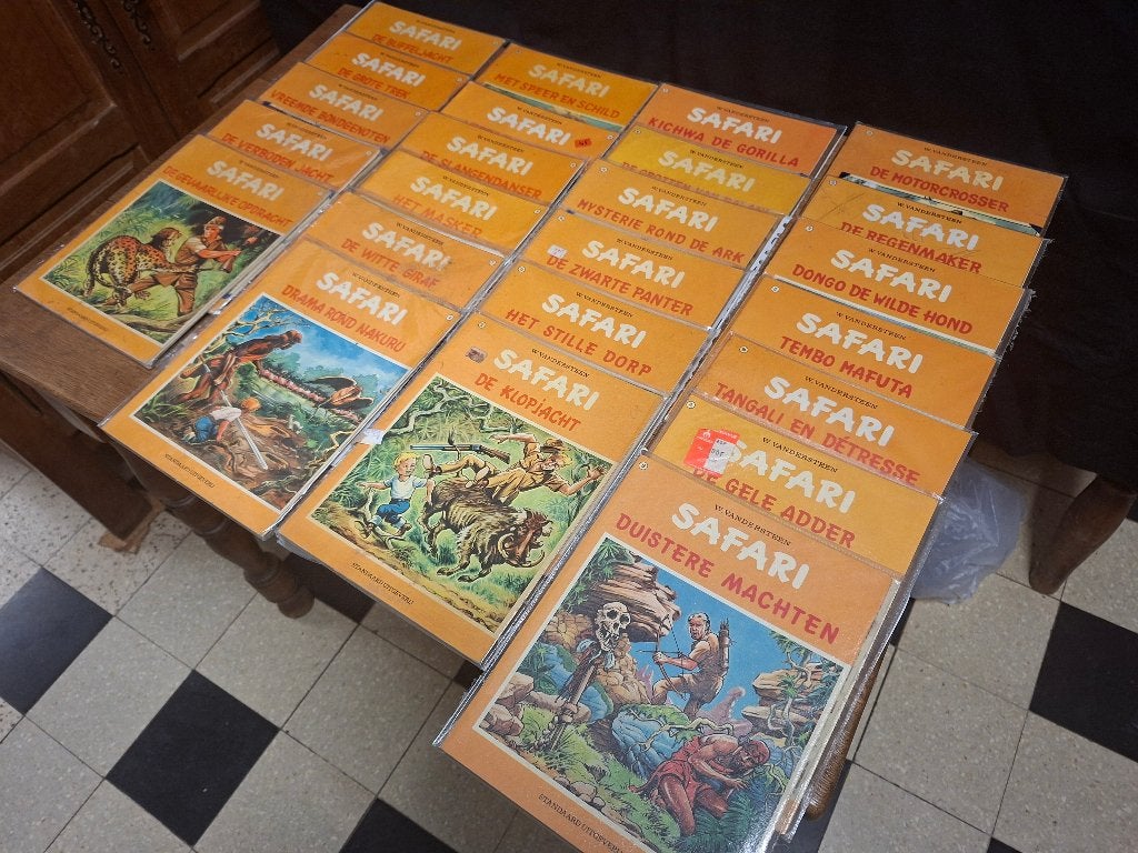Collectie Safari strips, Boeken, Complete serie of reeks, Ophalen, Gelezen, Willy Vandersteen