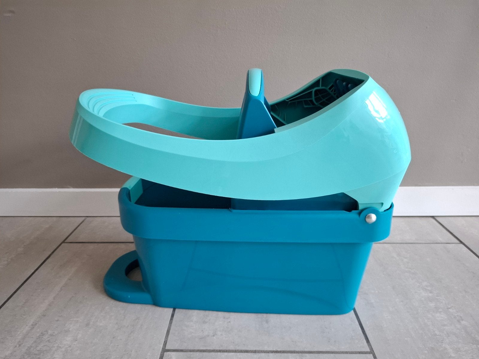 Leifheit uitwringpers met steel en doek, Ophalen, Dweilemmer, -bak, of -wagen