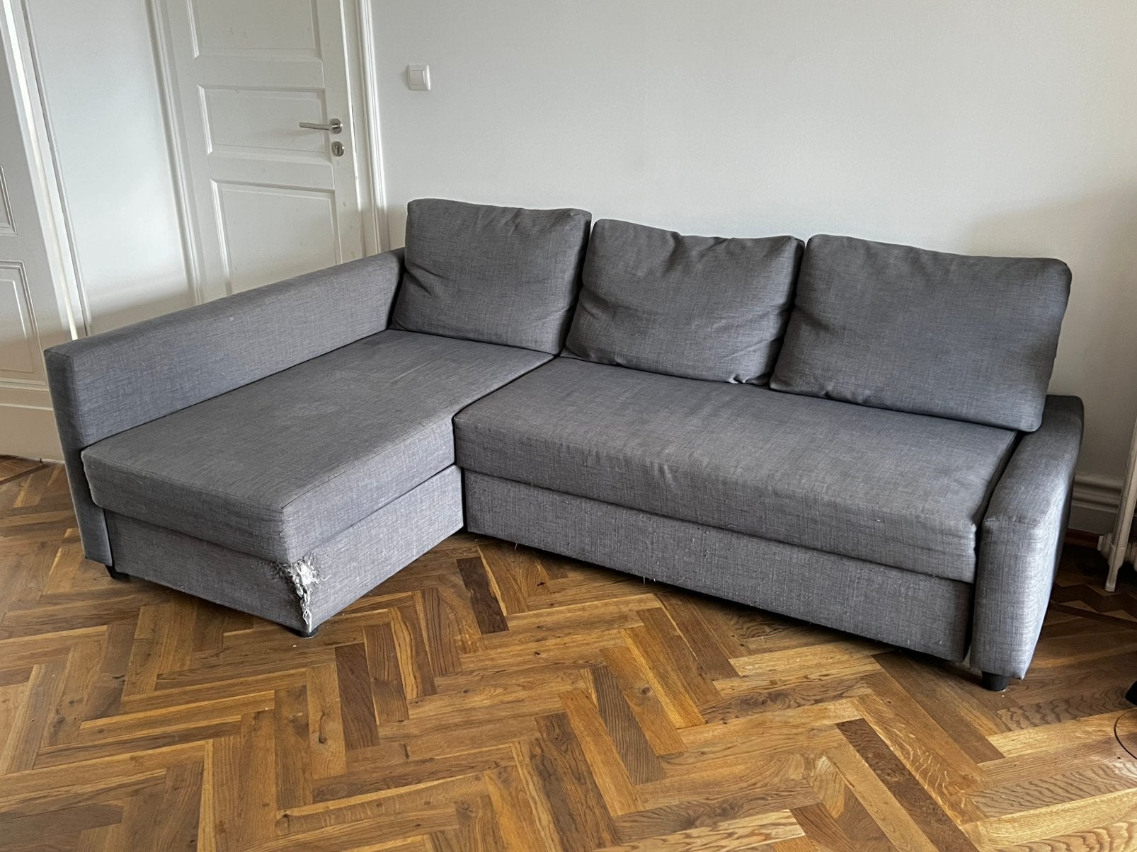 Canapé IKEA FRIHETEN, Banc d'angle, 200 à 250 cm, Enlèvement, Utilisé