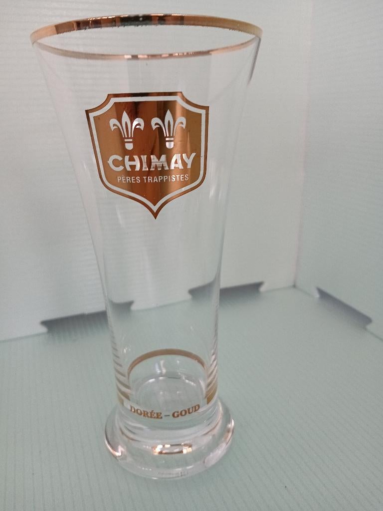 CHIMAY DOREE-GOUD fluitglas vintage 2022, Ophalen of Verzenden, Nieuw, Glas of Glazen, Overige merken