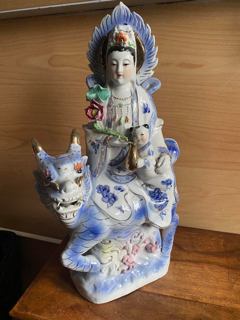 Porseleinen beeld van Guanyin - +- 35cm, Ophalen