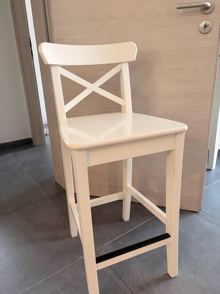 Tabourets de bar Rosentorp Ikea, Ophalen, Gebruikt, Met voetsteun, 60 tot 90 cm