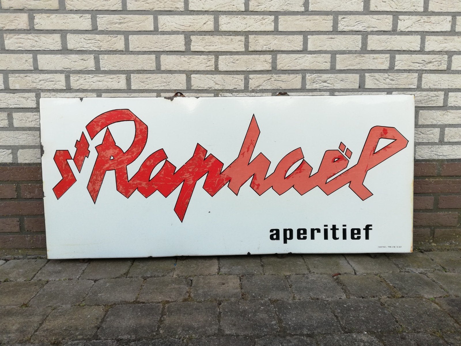 Emaille bord aperitief St Raphaël, Enlèvement ou Envoi