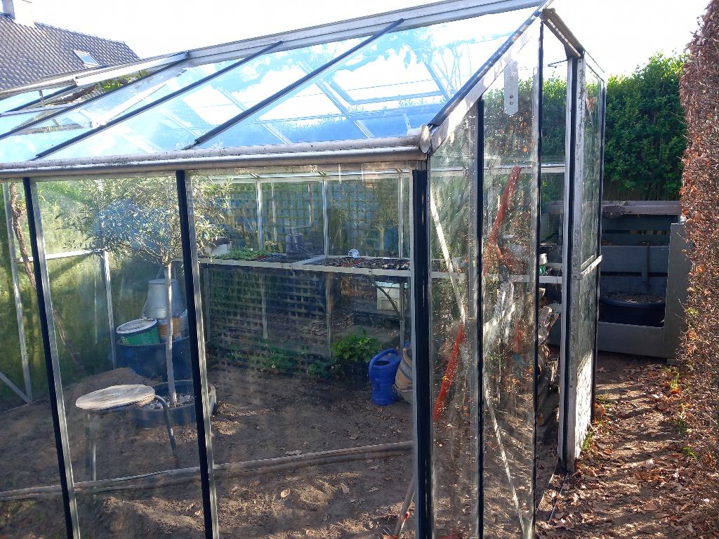 Serre te koop, Tuin en Terras, Kassen, Ophalen, Gebruikt, Kweekkas, Glas