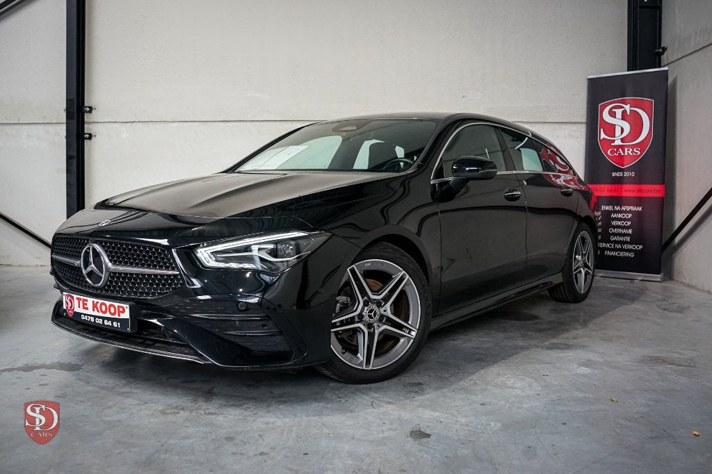 Mercedes Benz Cla 180 SB AMG line*Face lift*, Zwart, 5 deurs, Lane Keeping Assist, 1332 cc