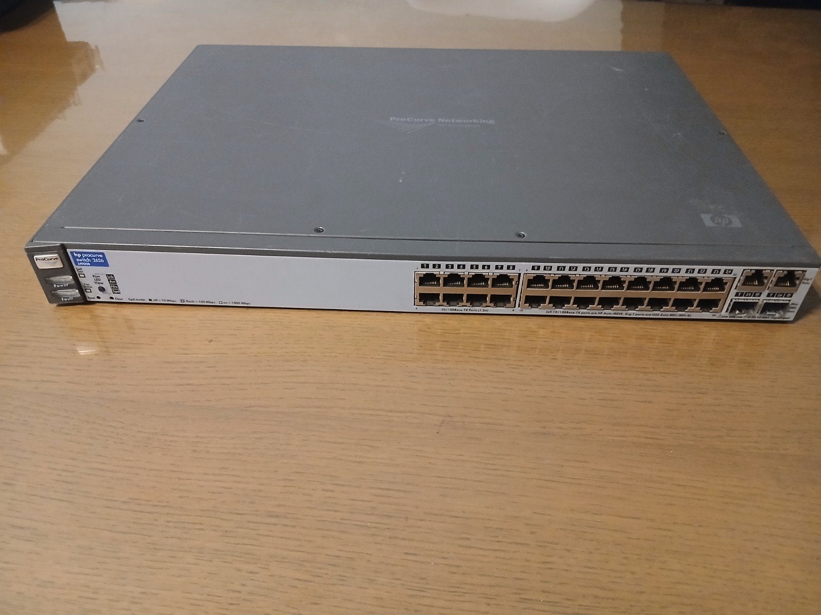 HP ProCurve Switch 2626, Ophalen, Gebruikt