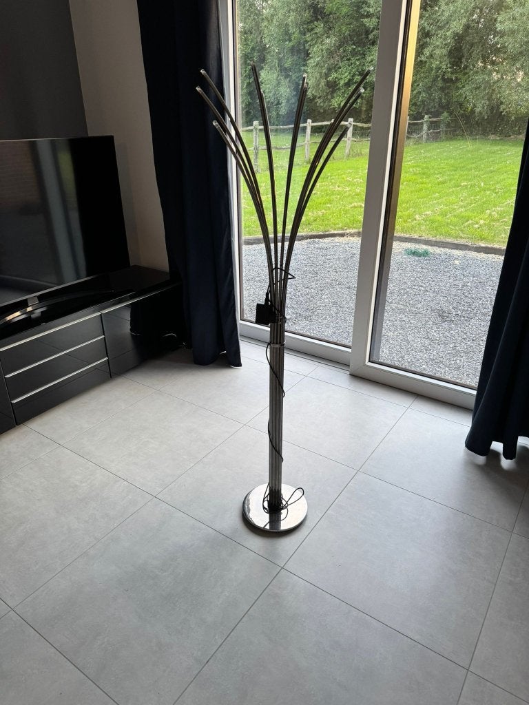Lampadaire tactile Ikea Hovnas, Moins de 100 cm, Comme neuf, Enlèvement, Métal