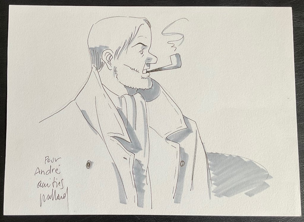 Blake et Mortimer - Dedicace Mortimer par Juillard (a4), Livres, Une BD, Enlèvement ou Envoi, Neuf