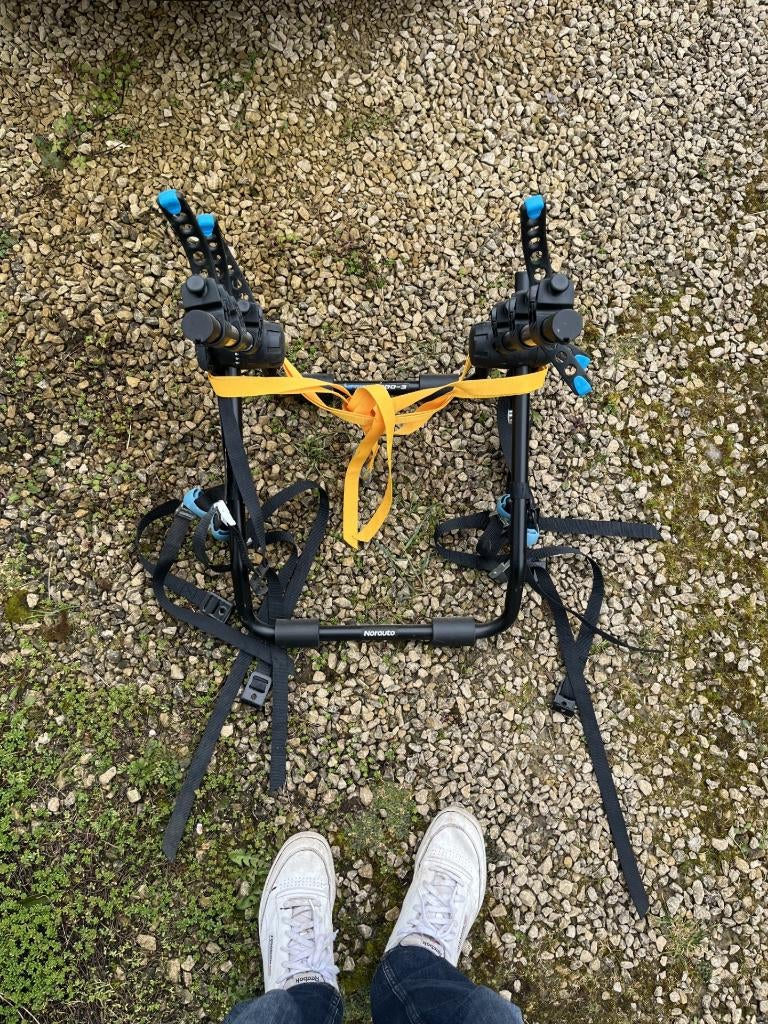 Porte-vélos de coffre NORAUTO STRAP 100-3 pour 3 vélos, Autos : Divers, Porte-vélos, Enlèvement, 3 vélos ou plus, Utilisé, Porte-hayon