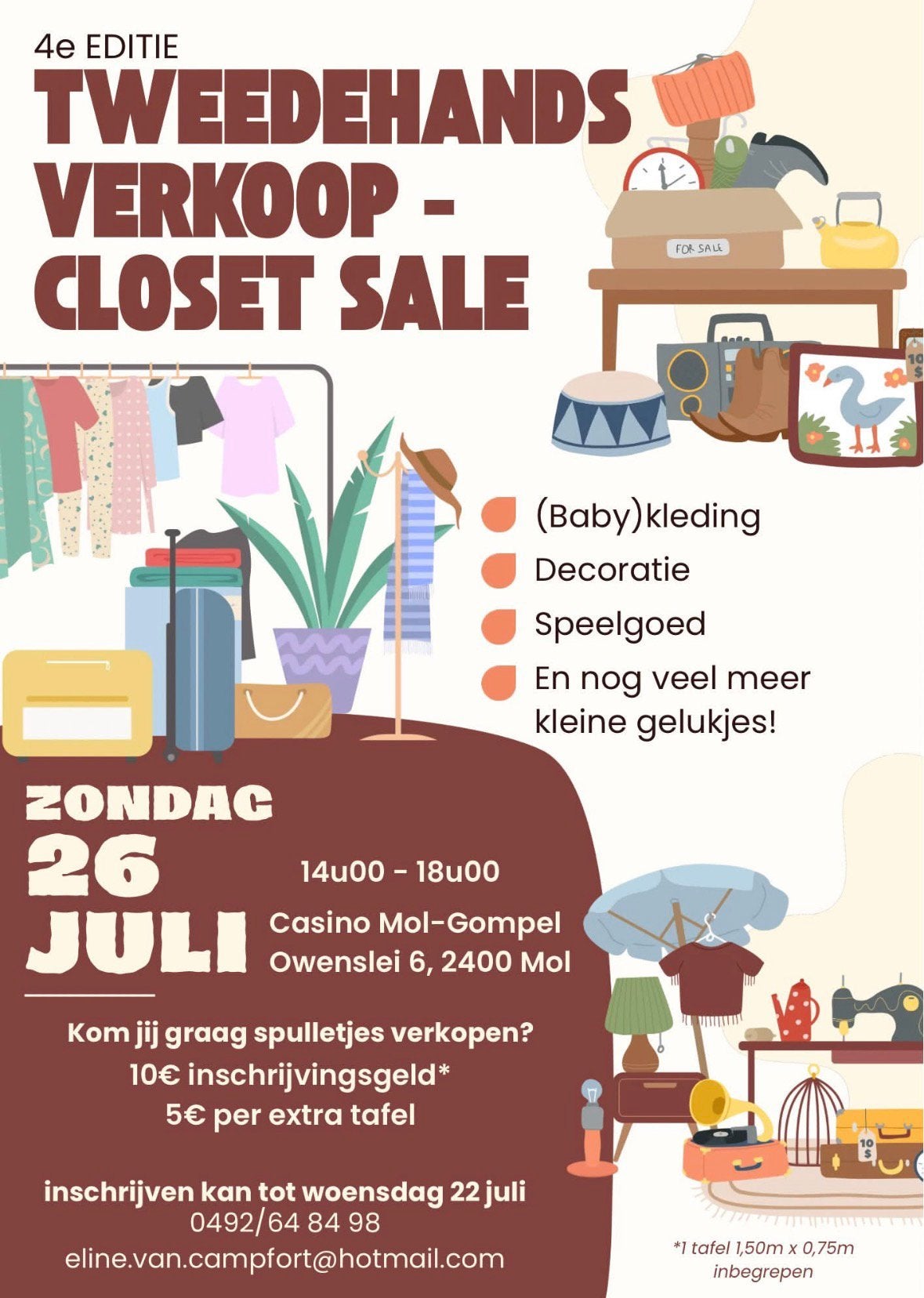 Rommelmarkt met pop-up