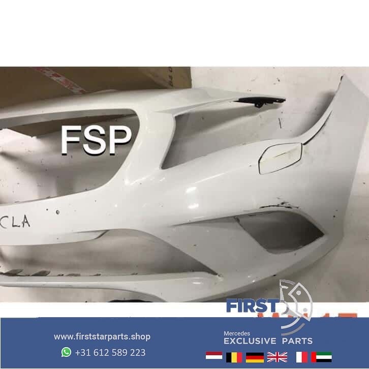 W117 X117 CLA Voorbumper Mercedes 2013-2018 wit origineel MB, Utilisé, -, Avant, -