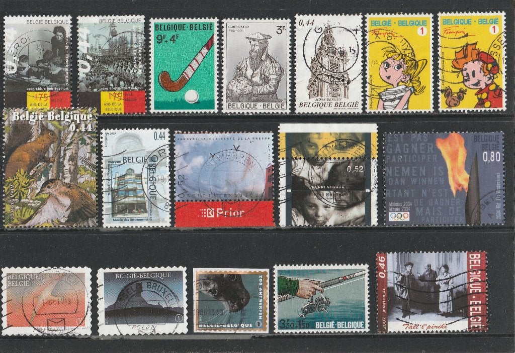 36  LOSSE  ZEGELS  BELGIE  Varia  ( Zie 2 scans ), Postzegels en Munten, Verzenden, Overige thema's