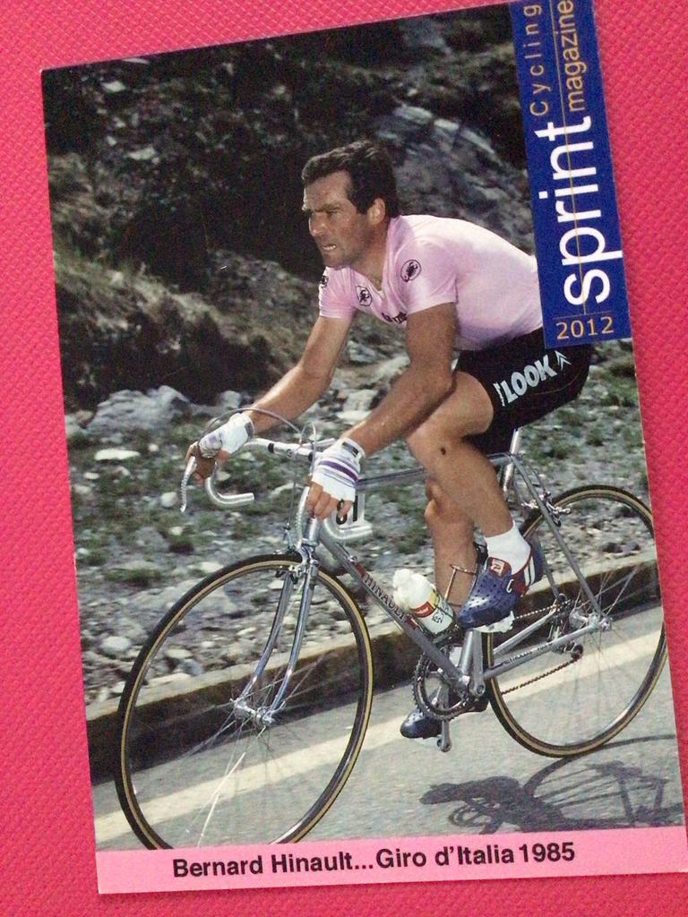 wielerkaart  1985 giro team look bernard hinault, Verzenden, Zo goed als nieuw