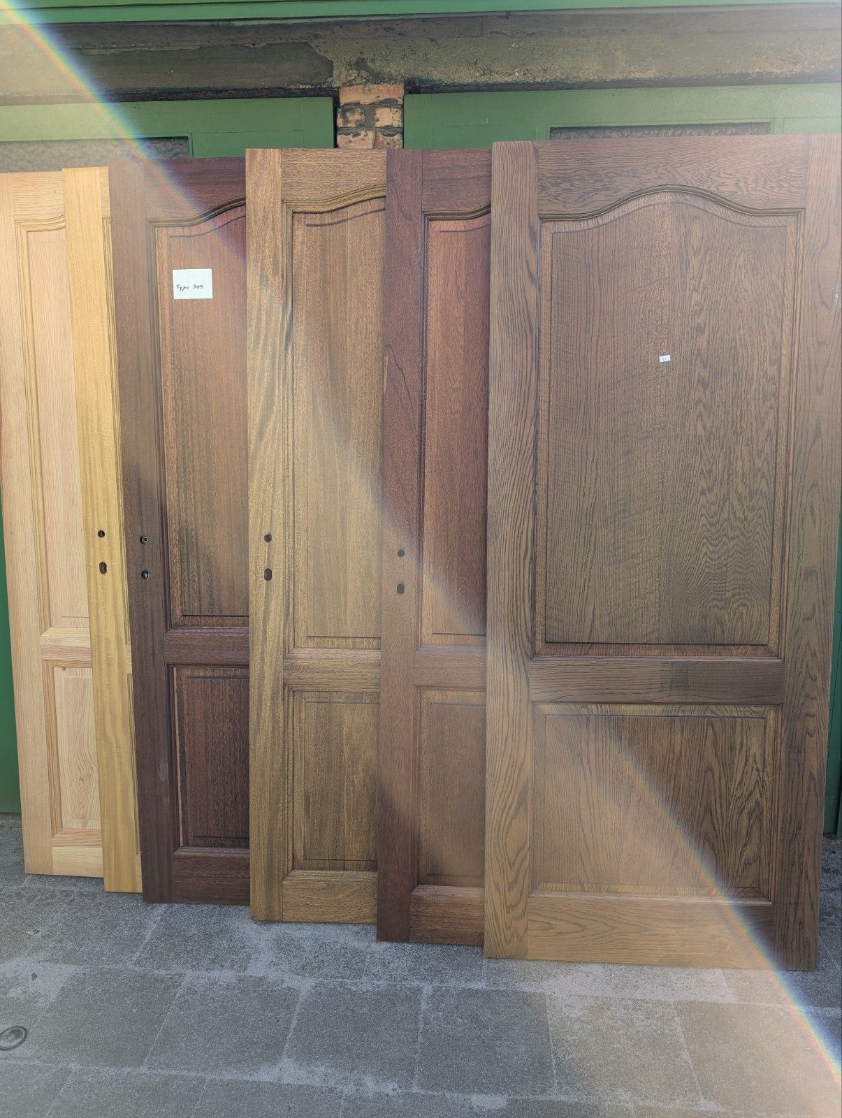 Portes intérieures en chêne massif avec poignée, Neuf, Porte intérieure, Enlèvement, Verre