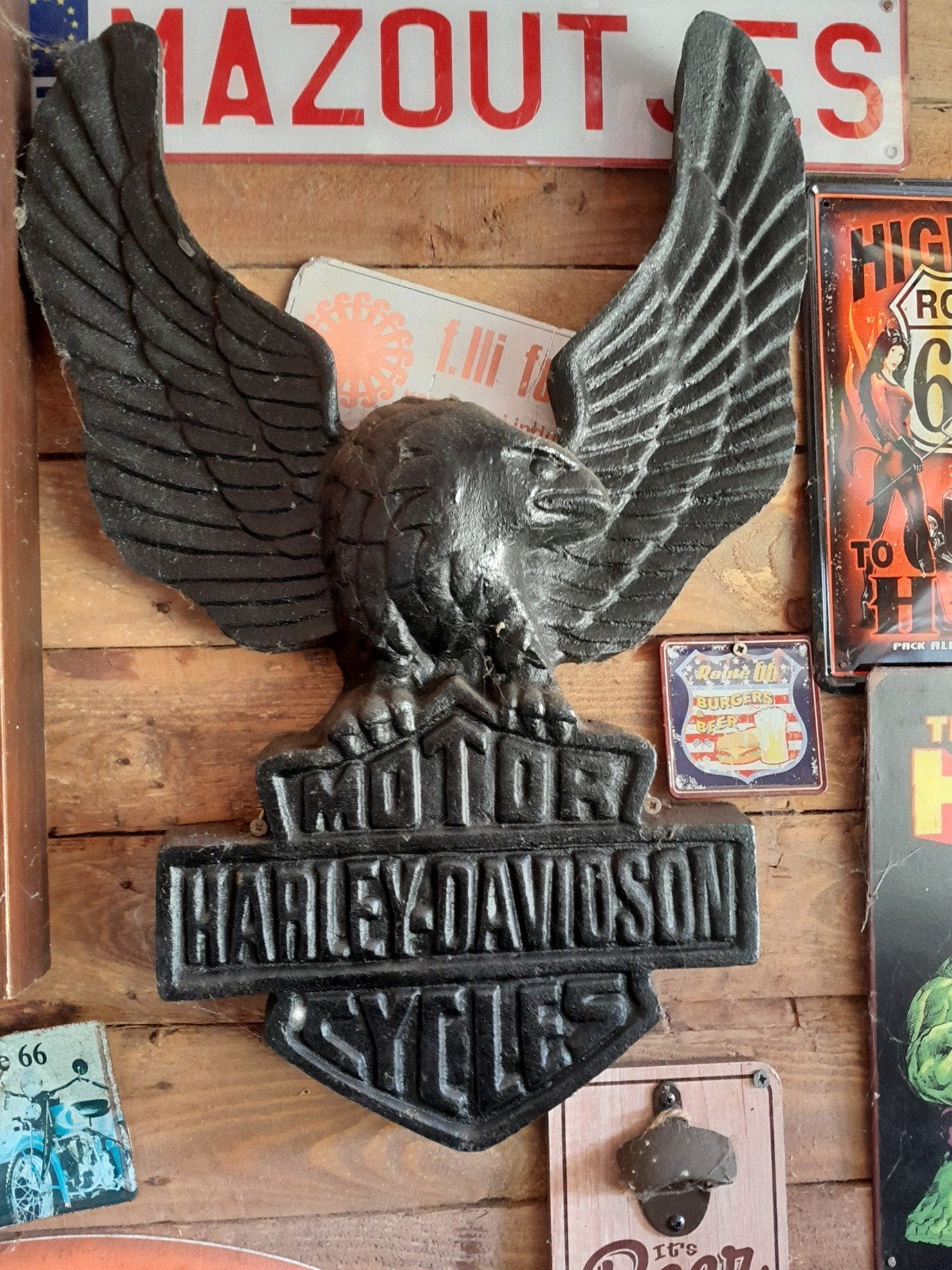 giet yzer logo harley davidson, Ophalen