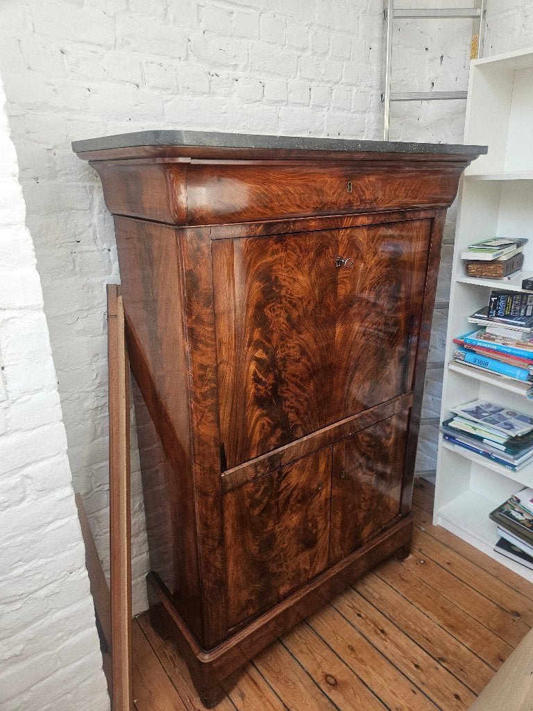 Mooie houten secretaresse, Ophalen, Zo goed als nieuw, Vintage