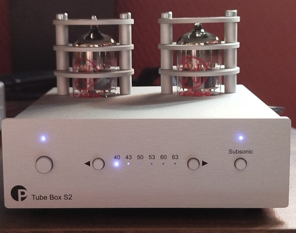 Préampli phono Pro-Ject Tube Box S2 comme neuf., Enlèvement ou Envoi, Comme neuf, Pièce tourne-disques