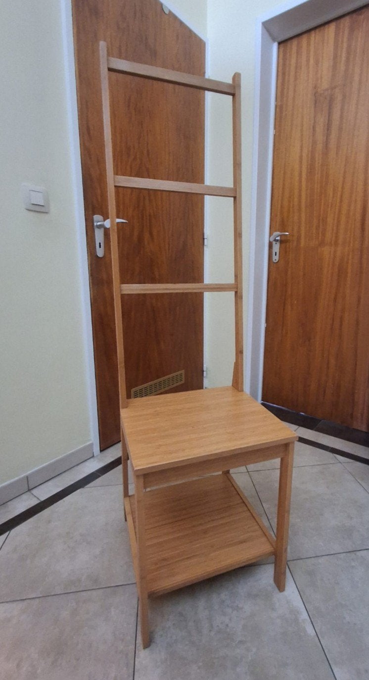Chaise porte essuie en bambou, Enlèvement