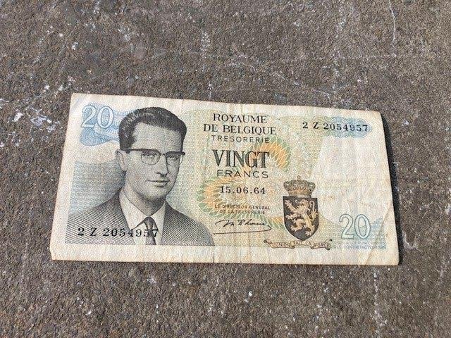 BILLET DE 20 FRANCS BELGES 15 06 64, Enlèvement ou Envoi