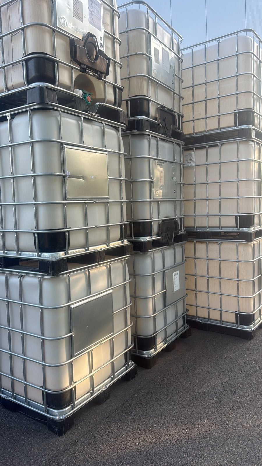 Ibc 1000l lot verkoop, Tuin en Terras, Ophalen, Kunststof, Gebruikt, Met kraantje
