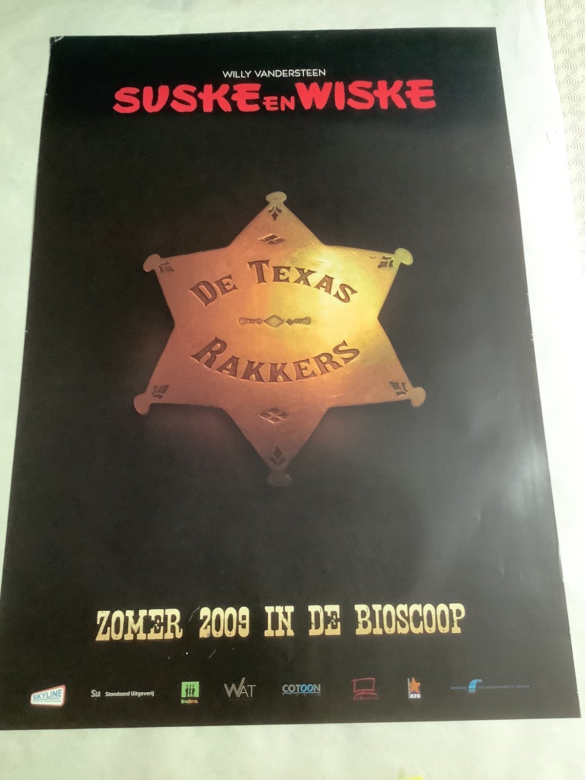 SUSKE EN WISKE   FILMPOSTER   70-100 cm   Used, Verzamelen, Ophalen of Verzenden, Zo goed als nieuw