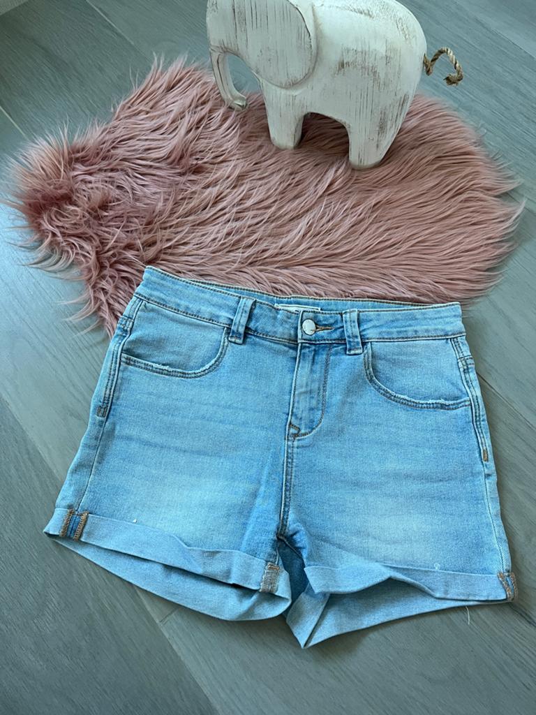 Blauwe jeans short, Kleding | Dames, Ophalen of Verzenden, Zo goed als nieuw