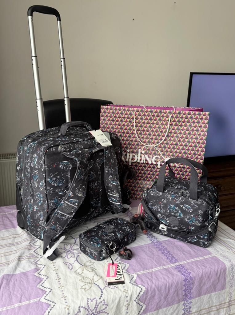 Kipling à roulettes, Handtassen en Accessoires, Tassen | Schooltassen, Ophalen of Verzenden, Nieuw